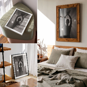 Dekoracyjny plakat ścienny Taniec w świetle