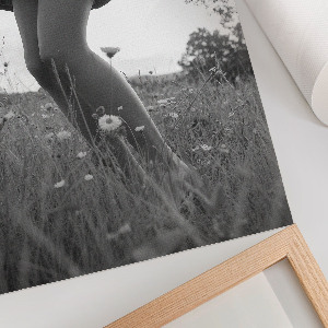 Grafika na ścianę Kobieta na łące