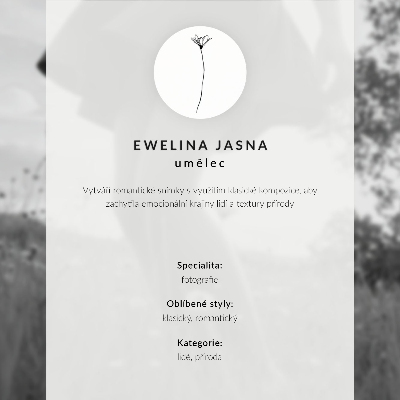 Grafika na ścianę Kobieta na łące