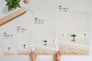 Wydruk na płótnie Surferzy na plaży