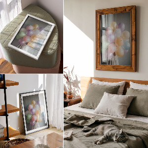 Dekoracyjny plakat ścienny Balonowy bukiet