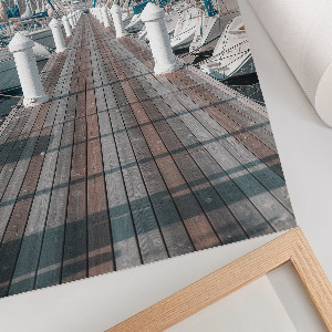 Wydruk na płótnie Białe łodzie