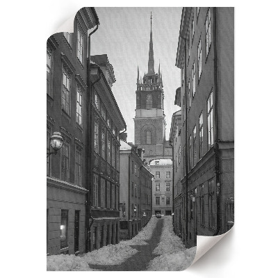 Grafika na ścianę Zimowe miasto