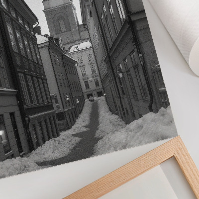 Grafika na ścianę Zimowe miasto