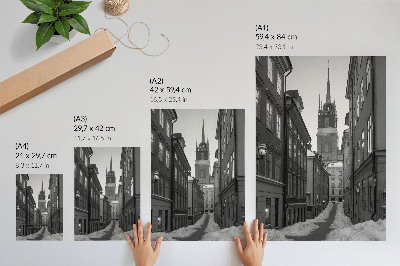 Grafika na ścianę Zimowe miasto