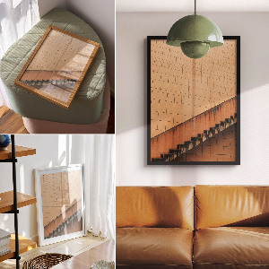 Grafika na ścianę Nowoczesna przestrzeń