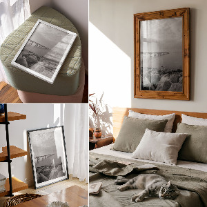 Plakat premium Most i morze