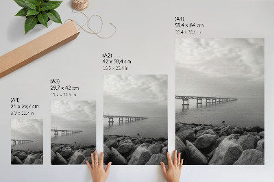Plakat premium Most i morze