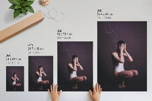 Dekoracyjny plakat ścienny Tajemniczość kobiety