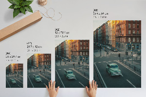 Wydruk na płótnie Miejska ulica retro