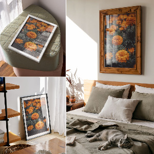 Plakat premium Letni ogród