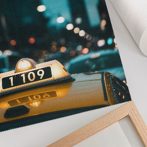 Dekoracyjny plakat ścienny Taksówka nocą