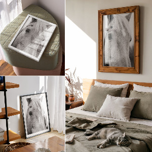 Wydruk na płótnie Koń portret