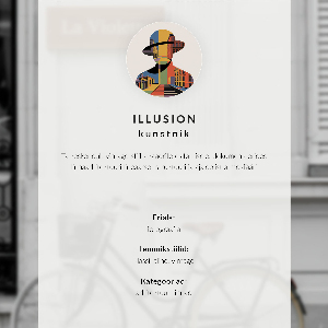 Plakat premium Rower pod ścianą