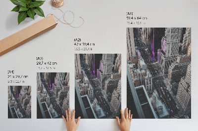 Grafika na ścianę Miejska energia