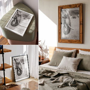 Dekoracyjny plakat ścienny Słoń z Afryki