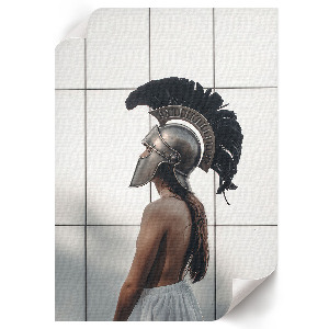 Plakat premium z motywem hełmu gladiatora