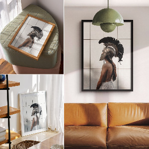 Plakat premium Hełm gladiatora