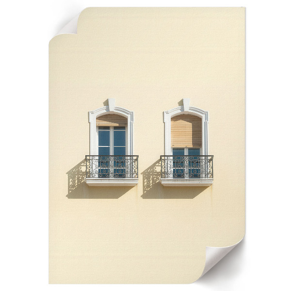 Plakat premium Okna fasady