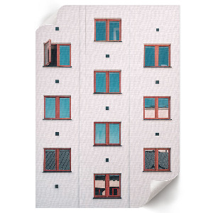 Dekoracyjny plakat ścienny Siatka okien