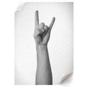 Dekoracyjny plakat ścienny Rockowy znak