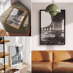 Wydruk na płótnie Most nad wodą