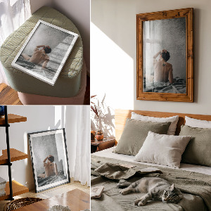 Plakat premium Subtelny mężczyzna