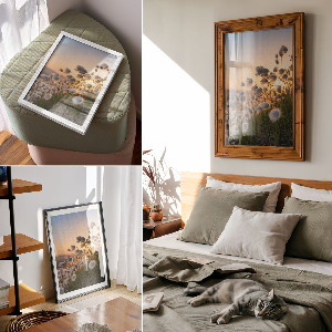 Plakat premium Romantyczny pejzaż