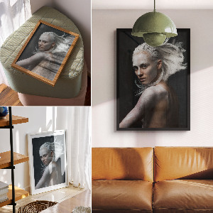 Dekoracyjny plakat ścienny Artystyczny portret