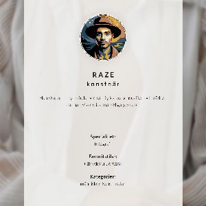 Dekoracyjny plakat ścienny Artystyczny portret