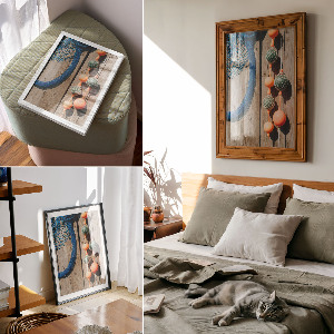 Dekoracyjny plakat ścienny Nadmorskie elementy