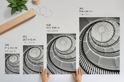 Grafika na ścianę Spiralne schody