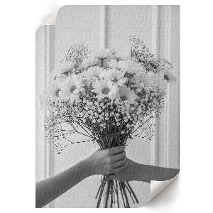 Plakat premium Białe kwiaty