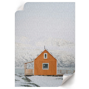 Dekoracyjny plakat ścienny Górski domek