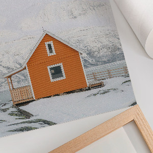 Dekoracyjny plakat ścienny Górski domek