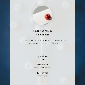 Plakat premium Łyżka jagód