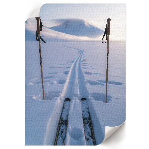 Grafika na ścianę Widok zimą