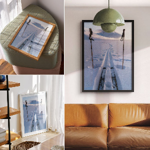 Grafika na ścianę Widok zimą