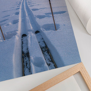 Grafika na ścianę Widok zimą