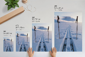 Grafika na ścianę Widok zimą