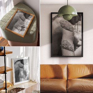 Grafika na ścianę Kobieta z piaskiem