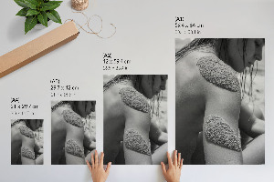 Grafika na ścianę Kobieta z piaskiem