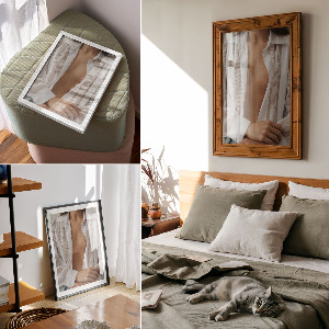 Grafika na ścianę Kobieta w koszuli