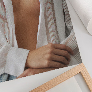 Grafika na ścianę Kobieta w koszuli