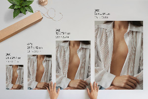 Grafika na ścianę Kobieta w koszuli