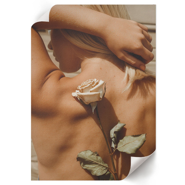 Wydruk na płótnie Róża intymność