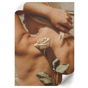 Wydruk na płótnie Róża intymność