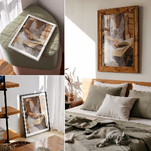 Plakat premium Kobieca lektura