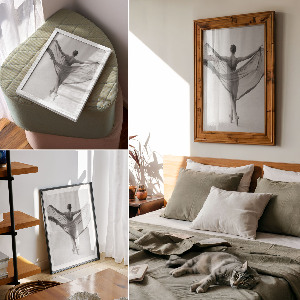 Grafika na ścianę Balet piękno