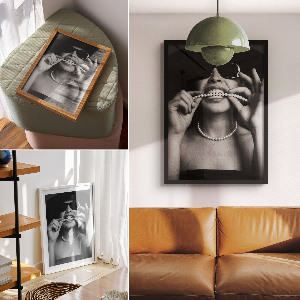 Dekoracyjny plakat ścienny Kobieta glamour